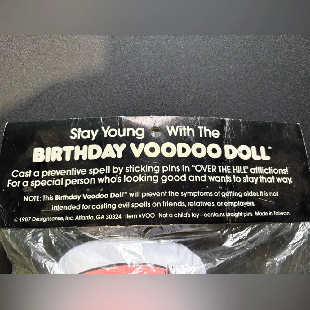 Voodoo Doll Birthday Gag Gift - 1987 never opened.